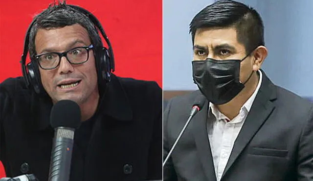 Periodista tildó de "muerto de hambre" y "cobarde" al congresista de Perú Libre. Foto: composición difusión/ Congreso