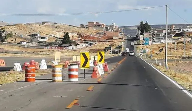 Carretera Puno-Juliaca fue liberada. Foto: Binacional TV