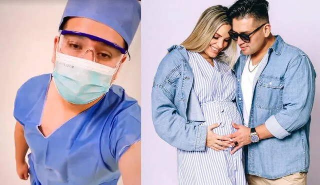 Deyvis Orosco y Cassandra Sánchez emocionados por conocer a su primer bebé. Foto: composición/ Instagram