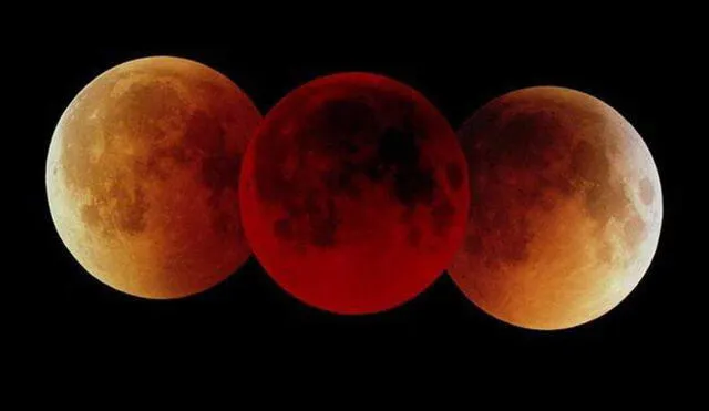 Se verá en los cielos una Luna de 'sangre' parecida a la del 20 de enero. Foto: referencial / NASA / Fred Espenak