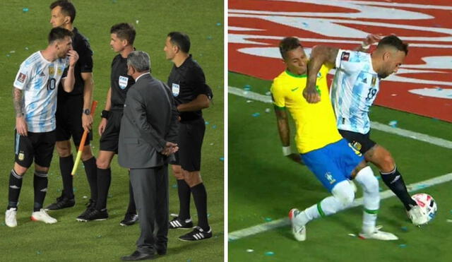 Andrés Cunha y Esteban Ostojich fueron suspendidos tras el Argentina vs. Brasil. Foto: EFE