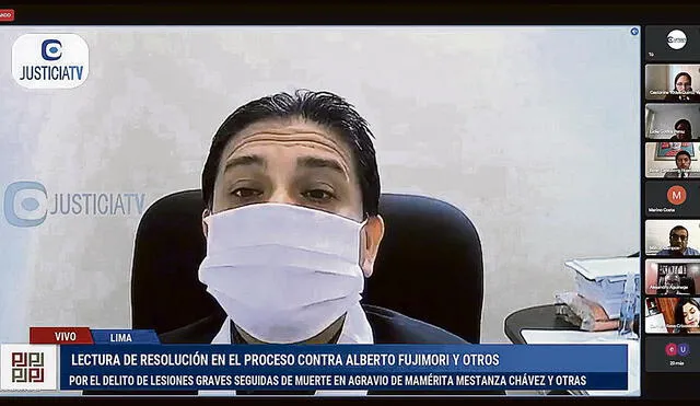 El juez Rafael Martínez ha sido rotado de ubicación, pero se ha dispuesto que concluya con resolver el caso de las esterilizaciones forzadas. Foto: captura Justicia TV