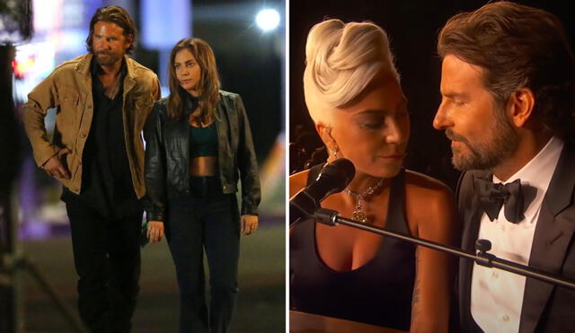 Lady Gaga y Bradley Cooper actuaron juntos en Nace una estrella en 2018. Foto: composición/Warner Bros./La academia