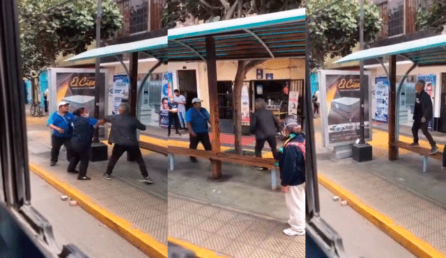 Sujetó huyó tras agredir a chofer de bus de transporte público. Foto: captura / Facebook