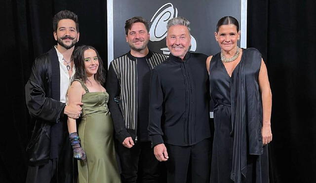 Camilo y Ricardo Montaner felices tras premiación de su canción Foto: Camilo Echeverry/Instagram