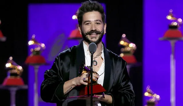 El colombiano Camilo se llevó cuatro premios durante la edición 2021 del Grammy Latino. Foto: AFP