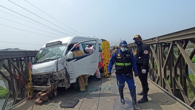 El hecho ocurrió a la altura del puente Bailey, conocido como Santa Rosa, en Huachipa. Foto: Joel Robles / URPI-LR