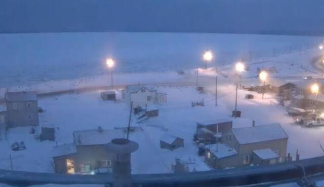 En Utqiaġvik, una ciudad de Alaska, no habrá un amanecer hasta el 22 de enero del 2022. Foto: @BillKardas / Twitter