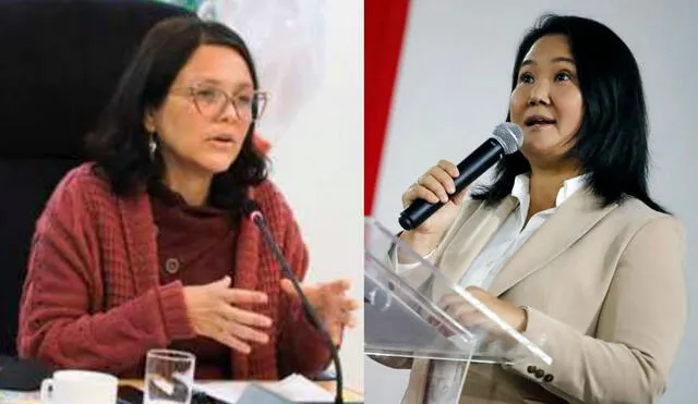 La ministra Anahí Durand se refirió a la narrativa del fraude que utilizó Keiko Fujimori para retrasar los resultados de las Elecciones Generales 2021. Foto composición La República