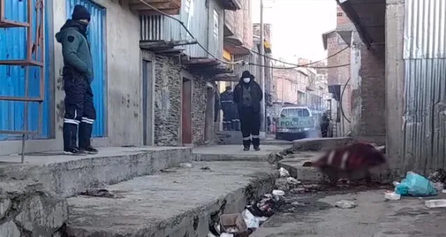 Puno. Autoridades acudieron a la zona donde se registró el asalto para realizar las investigaciones. Foto: captura de video Onda Minera