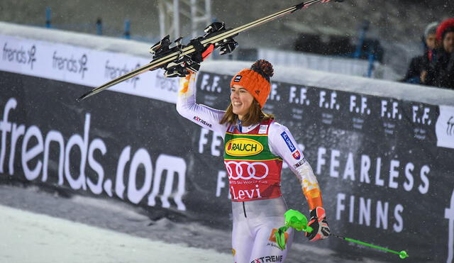 Petra Vlhova también venció en las dos pruebas que se disputaron en Finlandia en el 2020. Foto: EFE