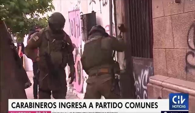 El GOPE de Carabineros fue el encargado del procedimiento en Chile. Foto: captura de video de CHV Noticias