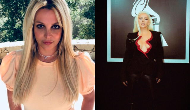Britney Spears agradeció a todos los que alzaron su por ella y la apoyaron. Foto: composición Britney Spears, Christina Aguilera/Instagram.