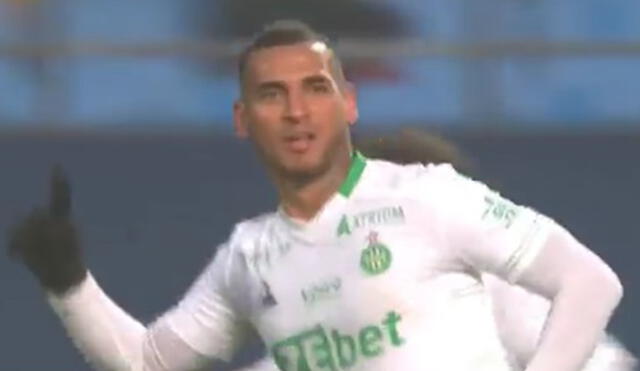 Miguel Trauco volvió a jugar como titular con el Saint-Étienne. Foto: captura de Amazon Prime Video