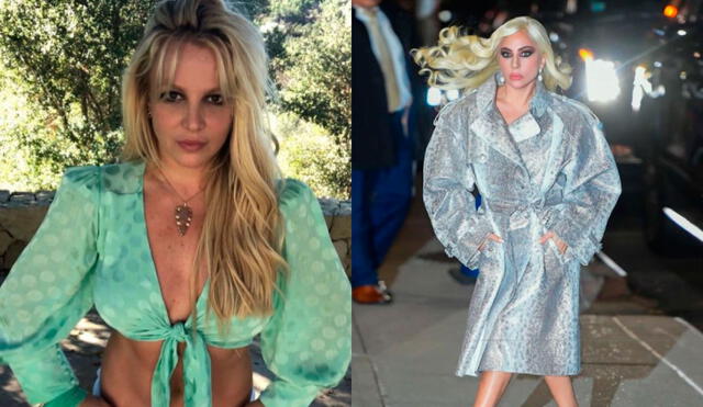 Lady Gaga felicitó a Britney Spears tras obtener su libertad legal. Foto: composición Britney Spears, Lady Gaga/Instagram.