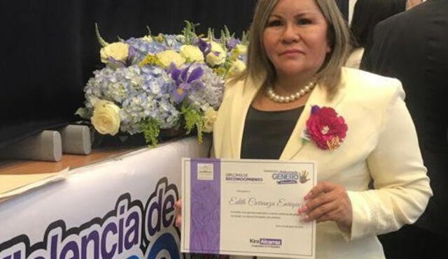 Edith Carranza es presidenta de la Asociación Latinoamericana de Mujeres Abogadas (ALMA). Foto: difusión