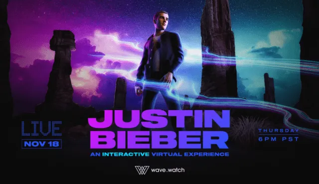 El cantante y Wave se unen para lanzar el concierto virtual Justin Bieber - An Interactive Virtual Experience.  Foto: Variety