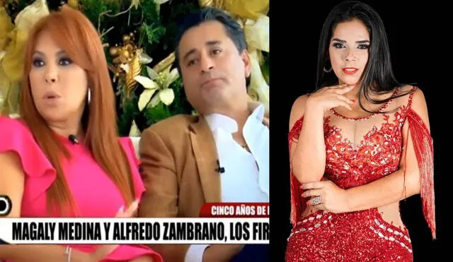 Magaly Medina opina sobre el vínculo que hubo entre Alfredo Zambrano y Giuliana Rengifo en Día D. Foto: captura de ATV/ Instagram