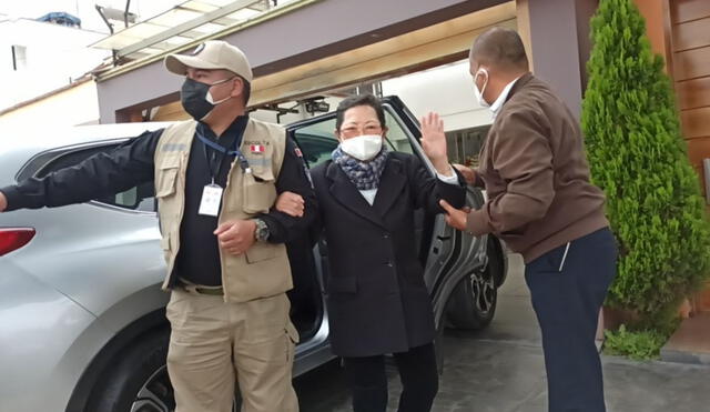 Susana Higuchi fue internada en clínica por problemas respiratorios el 9 de noviembre. Foto: Jessica Merino