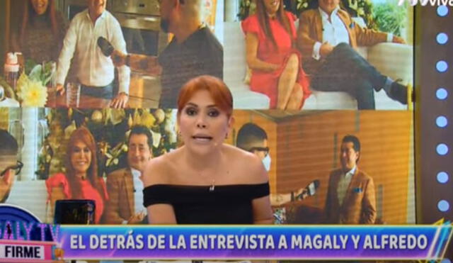 Magaly Medina aseguró que apoyará a su esposo Alfredo Zambrano en las acciones legales que tome. Foto: captura Magaly TV, la firme