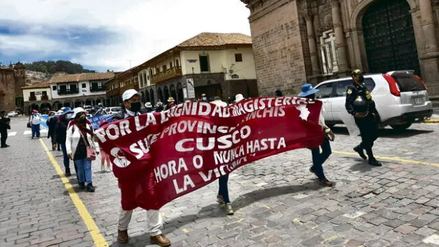 Movilización de profesores. Foto: La República