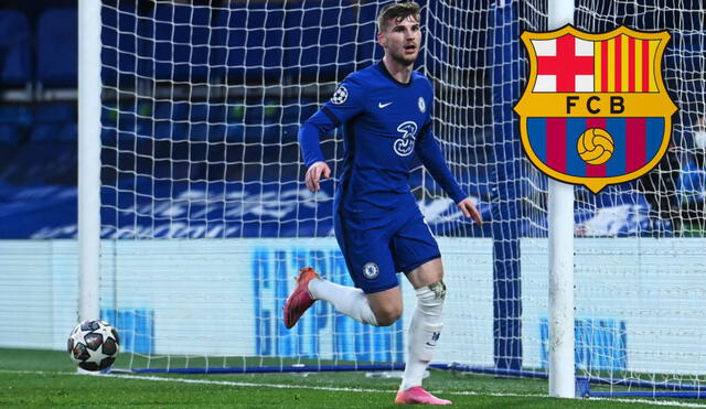 Timo Werner llegó en la temporada 2020-2021 al Chelsea. Foto: composición EFE