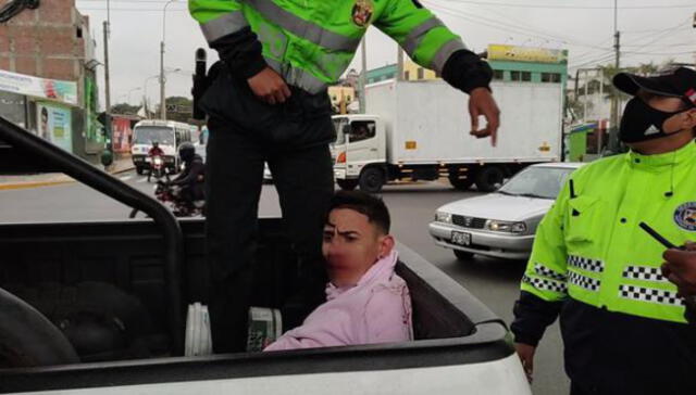 Delincuente fue detenido por la PNP. Foto: Municipalidad de Surco