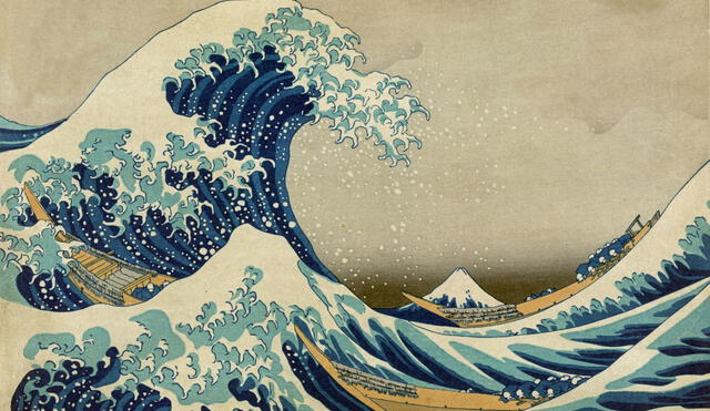 La gran ola de Kanagawa fue creada hace 190 años y aún sigue inspirando a las nuevas generaciones de artistas. Foto: Public Domain