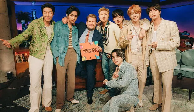 BTS se presentó en el programa The late late show with James Corden. Foto: Instagram / BTS official
