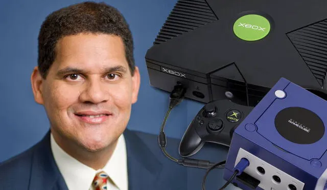 Dura confesión. Si bien Reggie no se unió a Nintendo hasta bien entrado el 2003, siempre confesó ser un fan de la gran N. Foto: Gamespot/composición