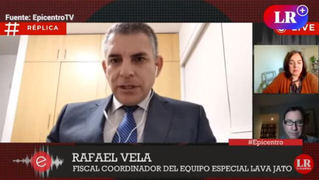 Rafael Vela, fiscal y coordinador del equipo especial Lava Jato. Video: LR+