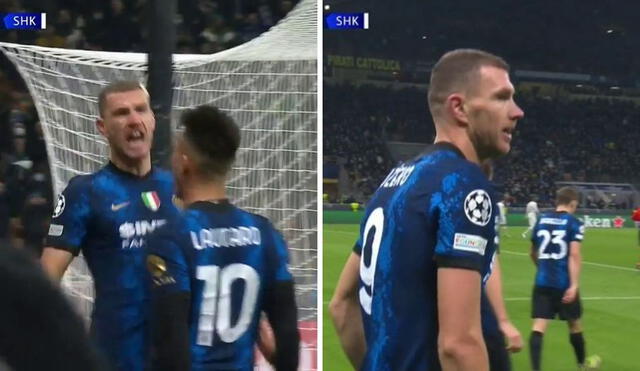 Edin Dzeko llegó al Inter en la presente temporada. Foto: captura ESPN.