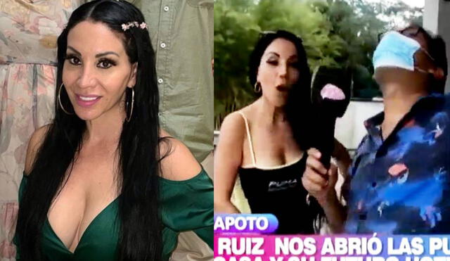 Cantante Paola Ruíz emocionada por su proyecto hotelero en Tarapoto. Foto: composición/ Instagram/ captura de América TV
