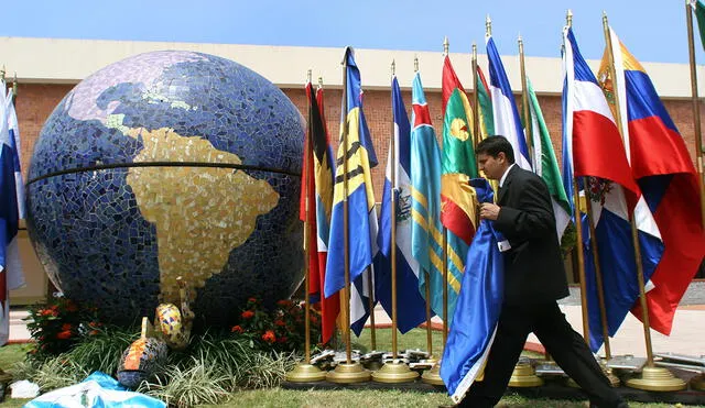 Banderas de países de América y el Caribe. Foto: AFP/referencial