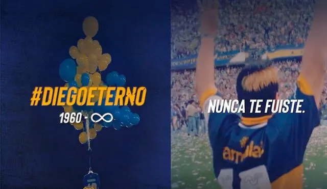 Los xeneizes publicaron un emotivo video para recordar a Maradona. Foto: Boca Juniors