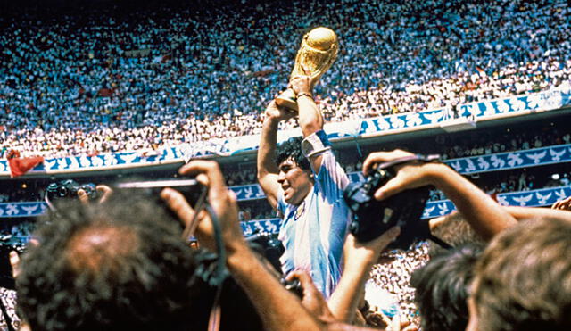 Diego Maradona fue campeón del mundo en 1986 con la selección argentina. Foto: EFE