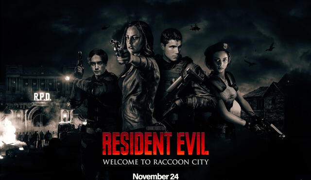 Resident evil: welcome to Raccon City junta la historia de los dos primeros videojuegos. Foto: Sony Pictures