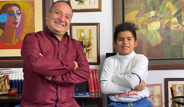 Diosdado Gaitán Castro y Gianfranco Bustíos Vega comparten una gran afinidad por la música andina. Foto: Diosdado Gaitán Castro/ Facebook