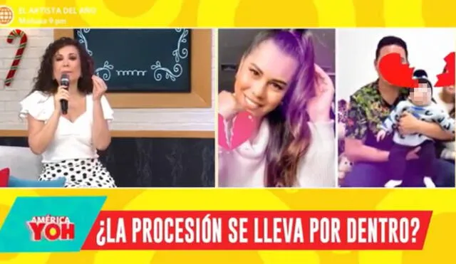 Janet Barboza habló sobre la ruptura de Pedro Loli y Fiorella Méndez. Foto: captura de América TV