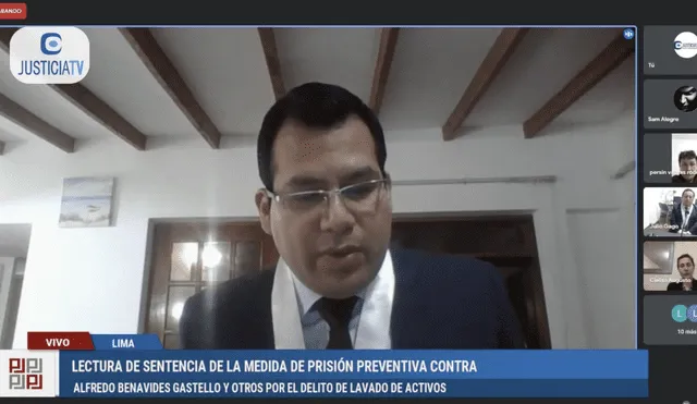 Audiencia contra Alfredo Benavides. Foto: captura de Justicia TV