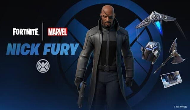 Nick Fury y sus accesorios ya están disponibles en Fortnite. Foto: Epic Games