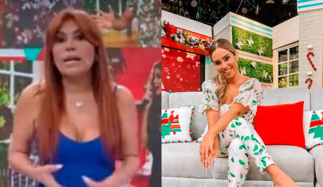 Magaly Medina criticó las indirectas de Ethel Pozo hacia la ex reina de belleza. Foto: composición Ethel Pozo/Instagram, captura ATV