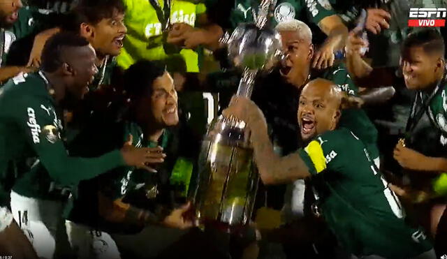 Felipe Melo logró se segunda Copa Libertadores. Foto: ESPN