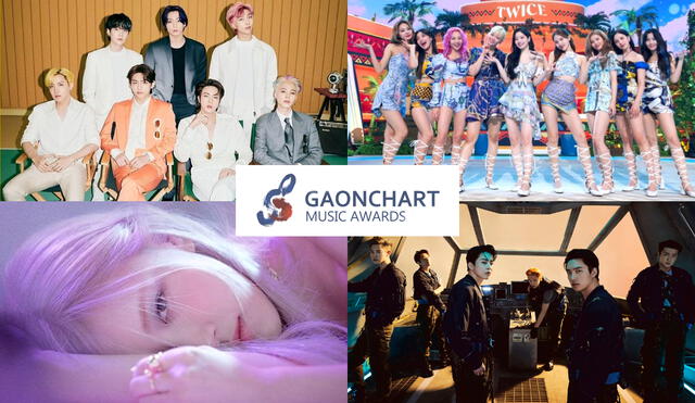 Más nominados a los premios de Gaon serán revelados después de noviembre. Foto: composición La República / Gaon / Hybe / YG / SM / JYP