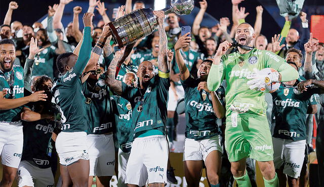 Ganador. Palmeiras es el primer bicampeón de Libertadores desde Boca Jrs. (2000 y 2001). Foto: EFE