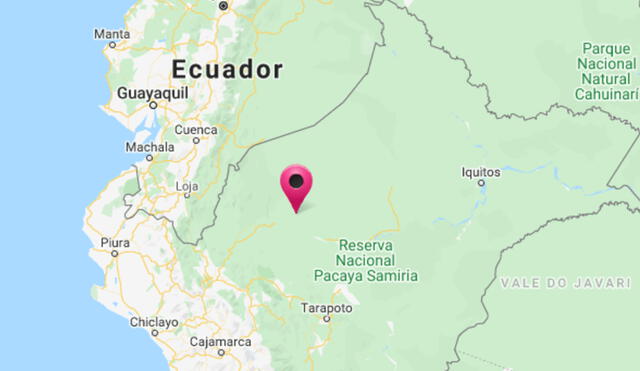Epicentro del sismo se localizó en Amazonas. Foto: Dirección de Hidrografía