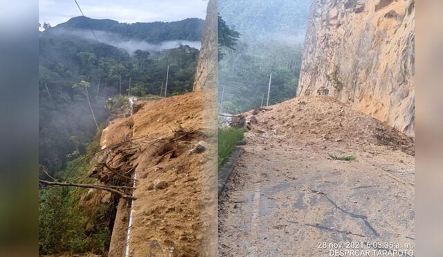 Epicentro del sismo se localizó en Amazonas. Foto: PNP de Carreteras