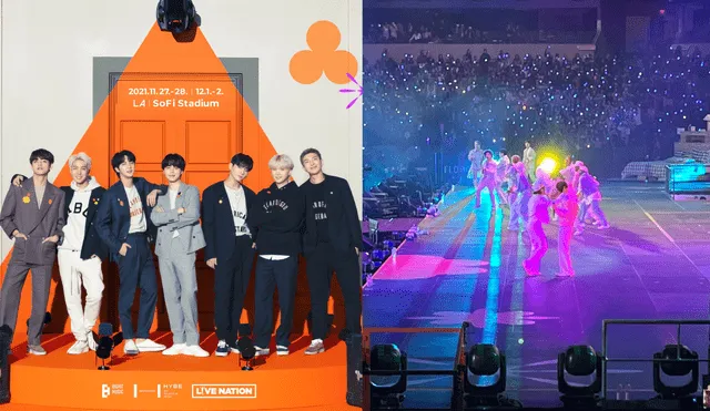 BTS inició la serie de conciertos presenciales Permission to dance on stage y contó con la asistencia de artistas internacionales. Foto: composición La República/BIGHIT