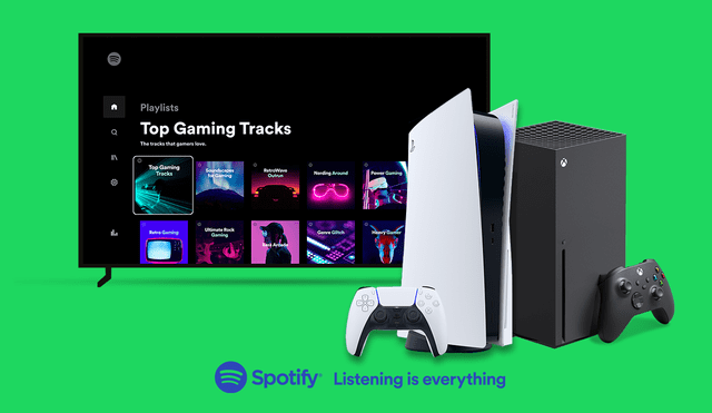 Al reproducir contenido de Spotify en tu consola, la música seguirá sonando durante tus sesiones de juego. Foto: composición/La República