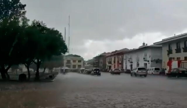 Sistema de drenaje se vio colapsado. Foto: captura/Cajamarca Reporteros